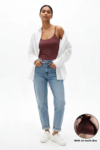 Buy Zivame Knit Poly Padded Camisole - Rum Raisin